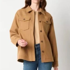 A.n.a Women's XS Shacket Brown Jacket NEW
